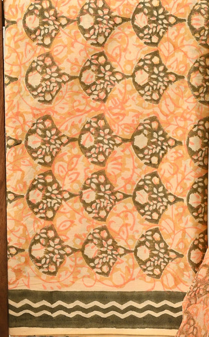 Cotton Suit with Chiffon Dupatta
