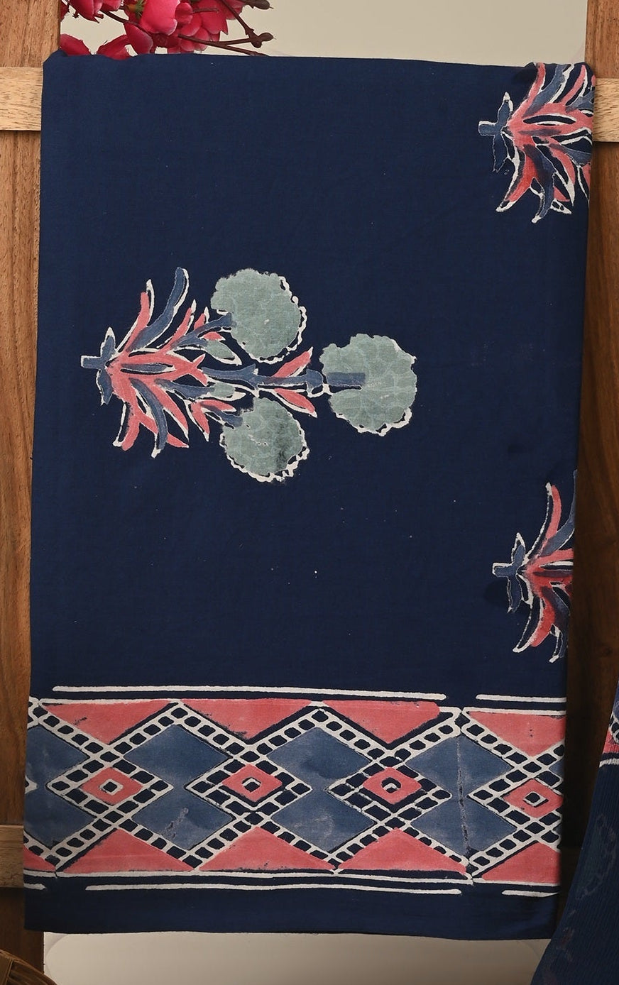 Cotton Suit with Chiffon Dupatta