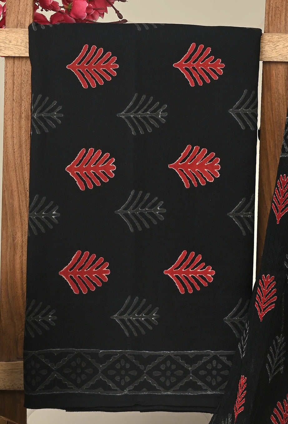 Cotton Suit with Chiffon Dupatta