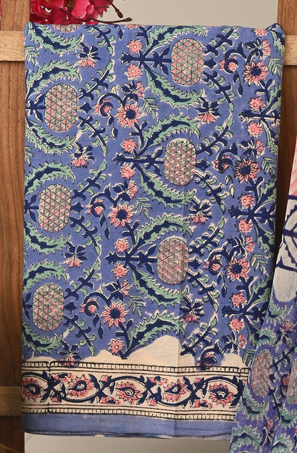 Cotton Suit with Chiffon Dupatta