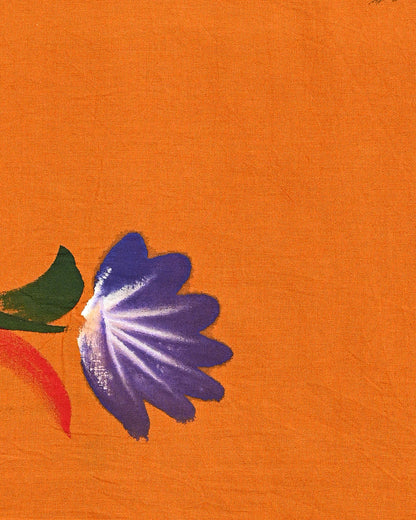 Premium Hand Painted Cotton Suit Top And Bottom Set (BSTB111)