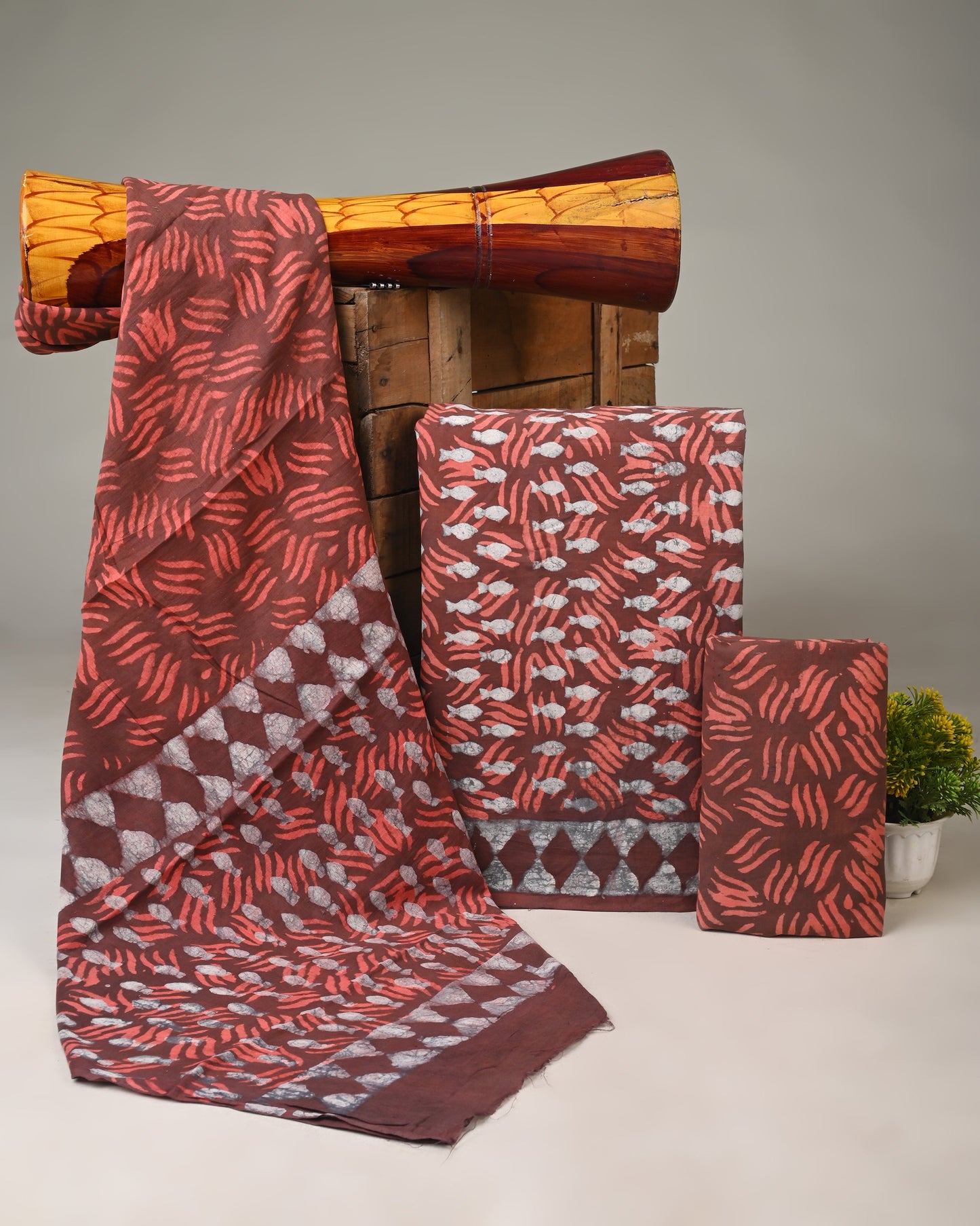 Cotton Suits with Cotton Dupatta
