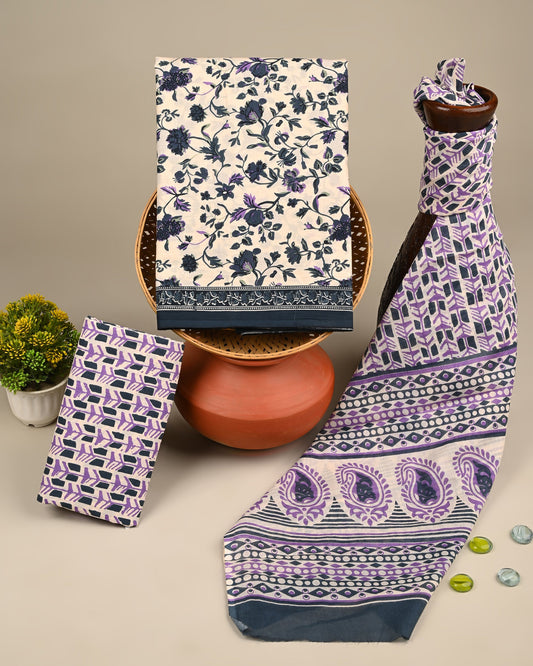 Cotton Suits with Cotton Dupatta