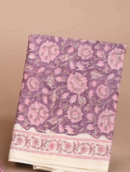 Cotton Suit with Chiffon Dupatta