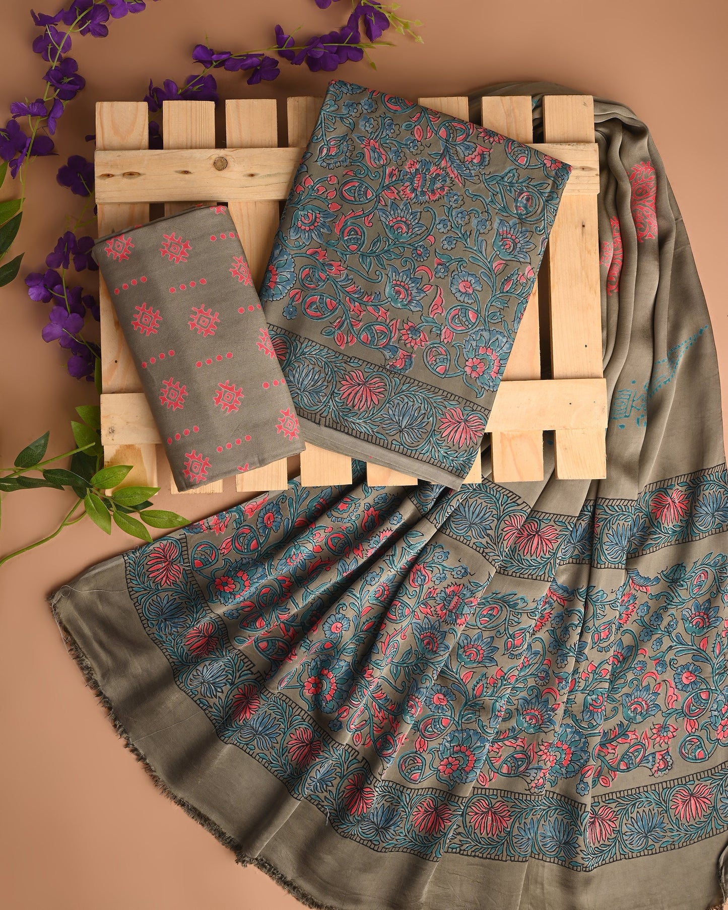 Modal Satin Suit Set