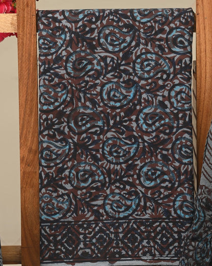 Cotton Suit with Chiffon Dupatta