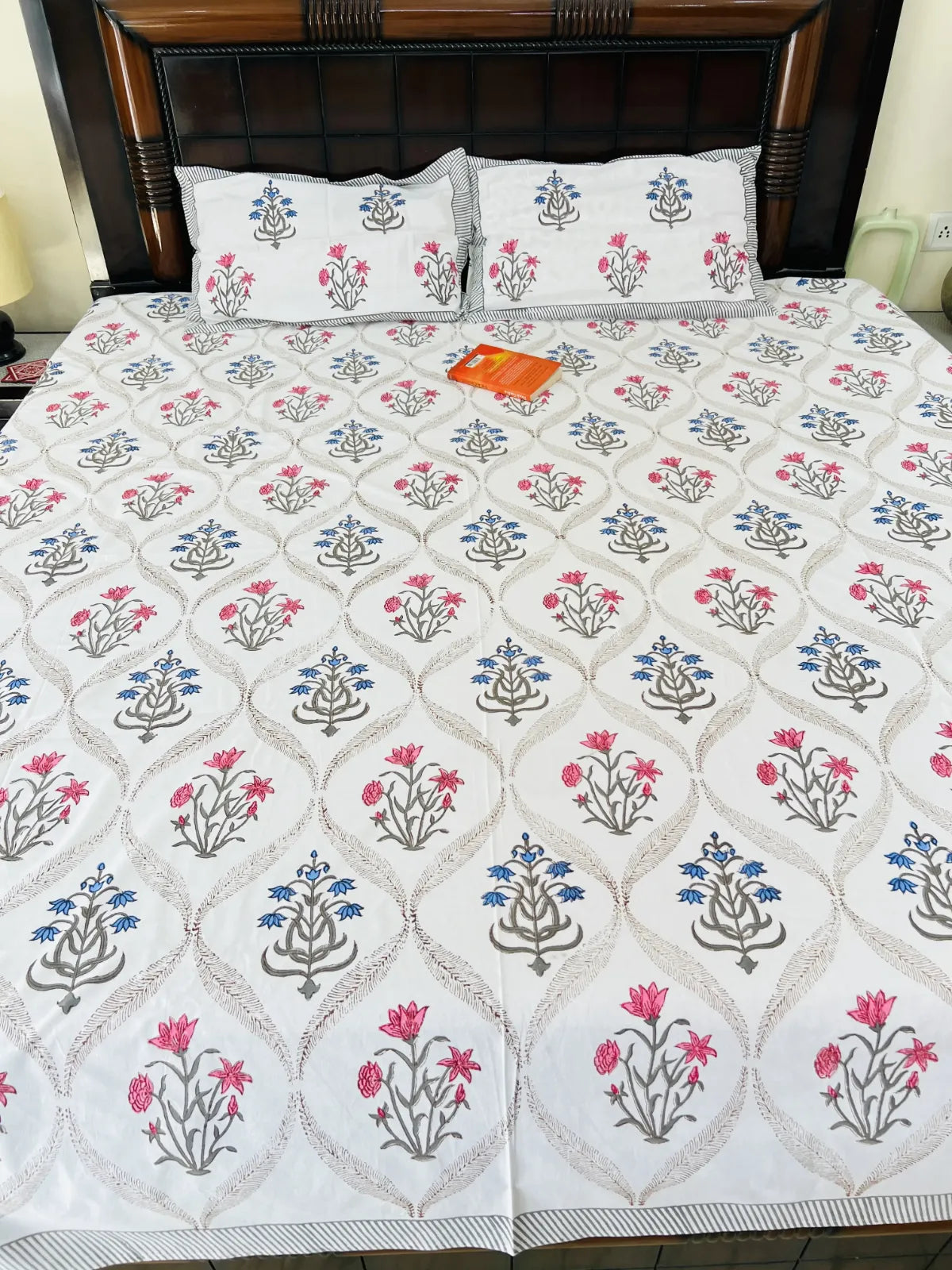 Do Rang Jaal cotton bedsheet set - Heritagewear