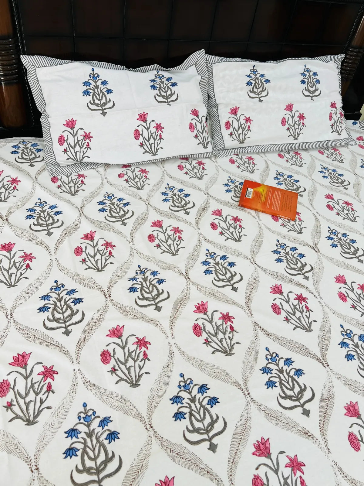 Do Rang Jaal cotton bedsheet set - Heritagewear