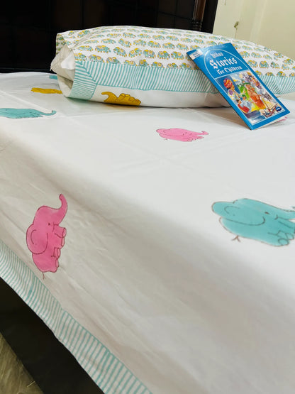 Ellie's Dreamland cotton bedsheet set - Heritagewear
