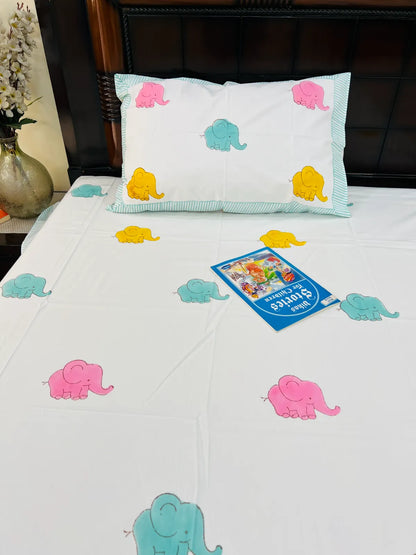Ellie's Dreamland cotton bedsheet set - Heritagewear