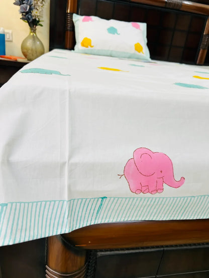 Ellie's Dreamland cotton bedsheet set - Heritagewear