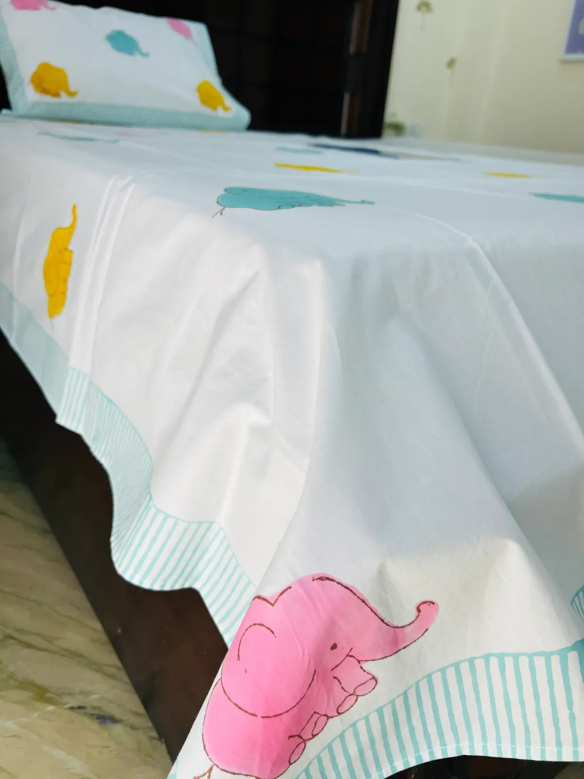 Ellie's Dreamland cotton bedsheet set - Heritagewear
