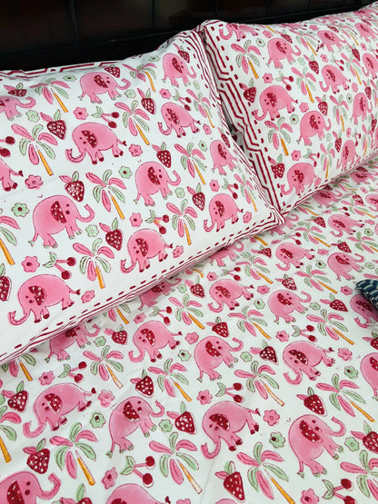 Baby Ella cotton bedsheet set - Heritagewear