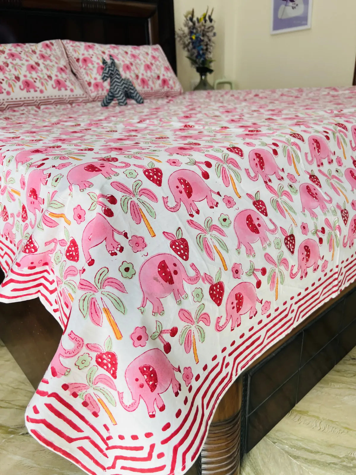 Baby Ella cotton bedsheet set - Heritagewear