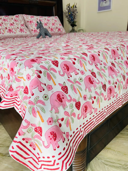 Baby Ella cotton bedsheet set - Heritagewear