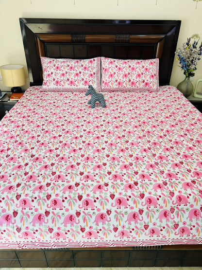 Baby Ella cotton bedsheet set - Heritagewear