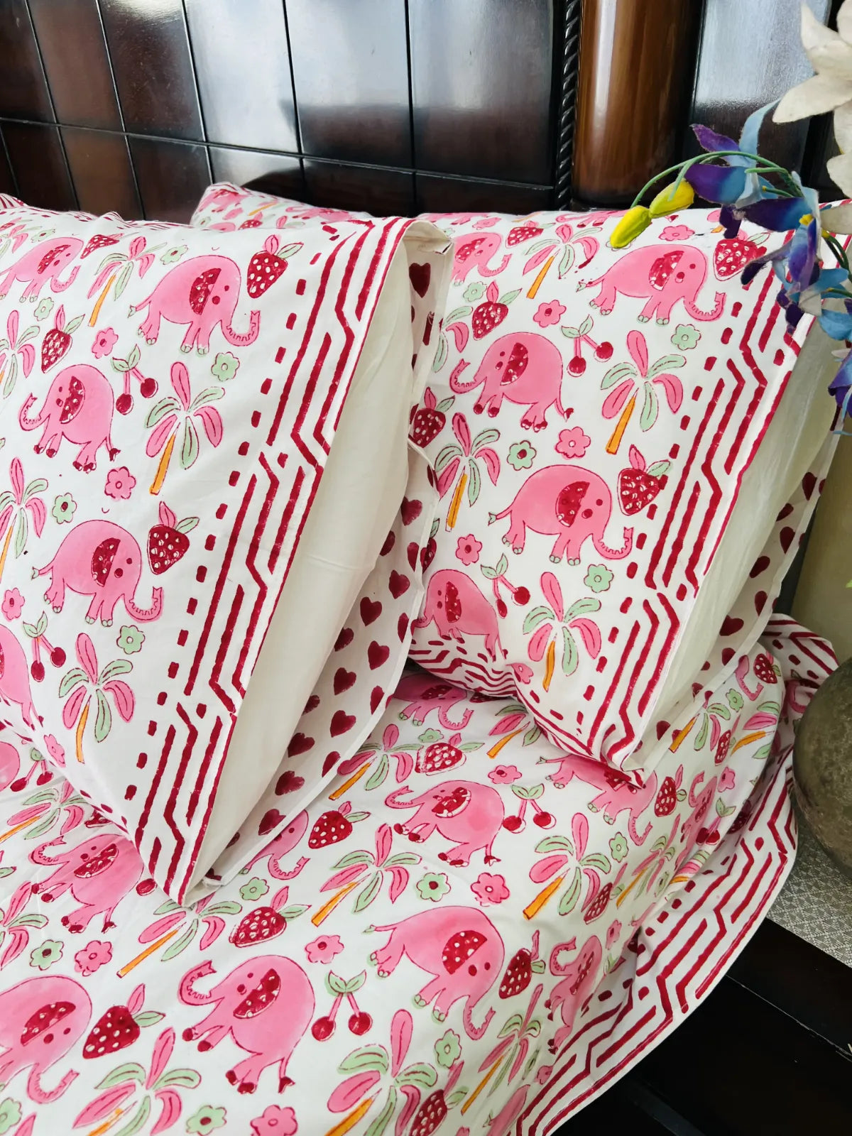 Baby Ella single cotton bedsheet set - Heritagewear