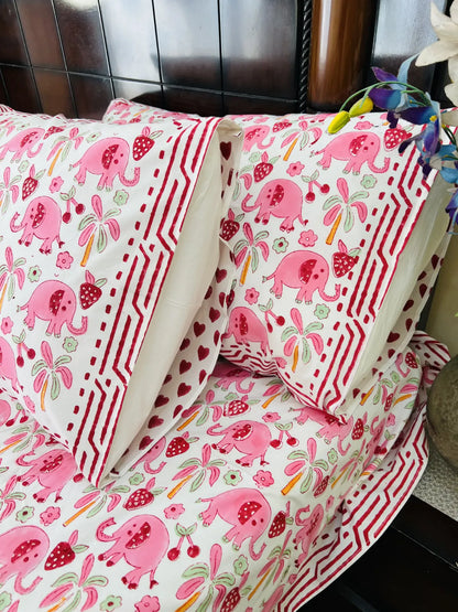 Baby Ella single cotton bedsheet set - Heritagewear