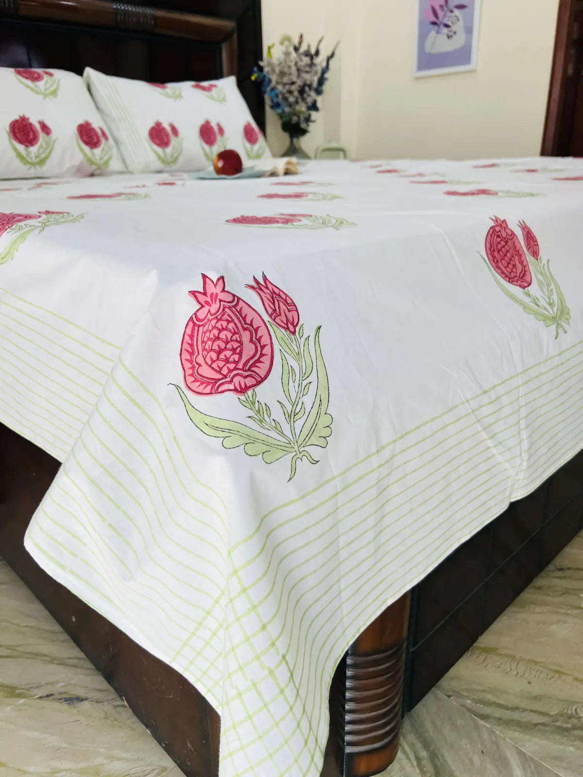 Anar Boota cotton bedsheet set - Heritagewear