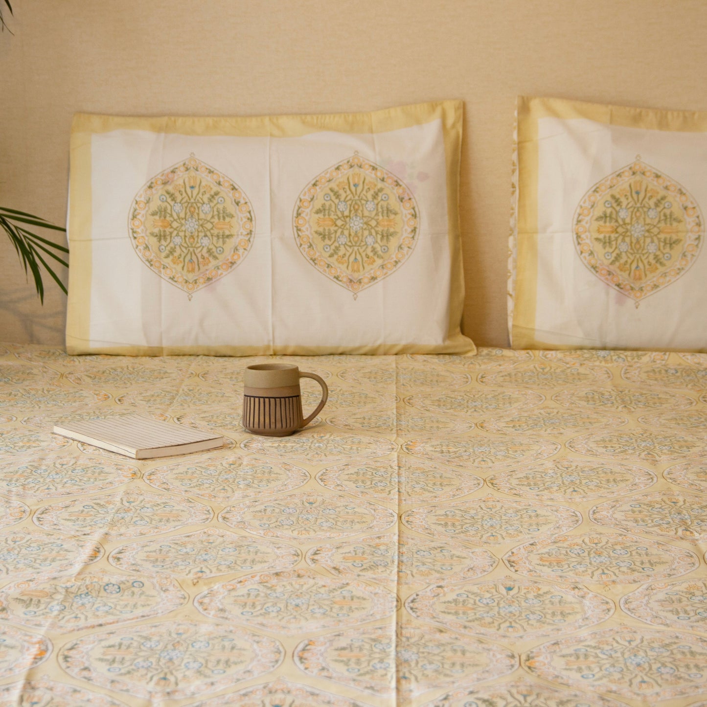 Eden Garden pure cotton Super King bedsheet set by Heritagewear