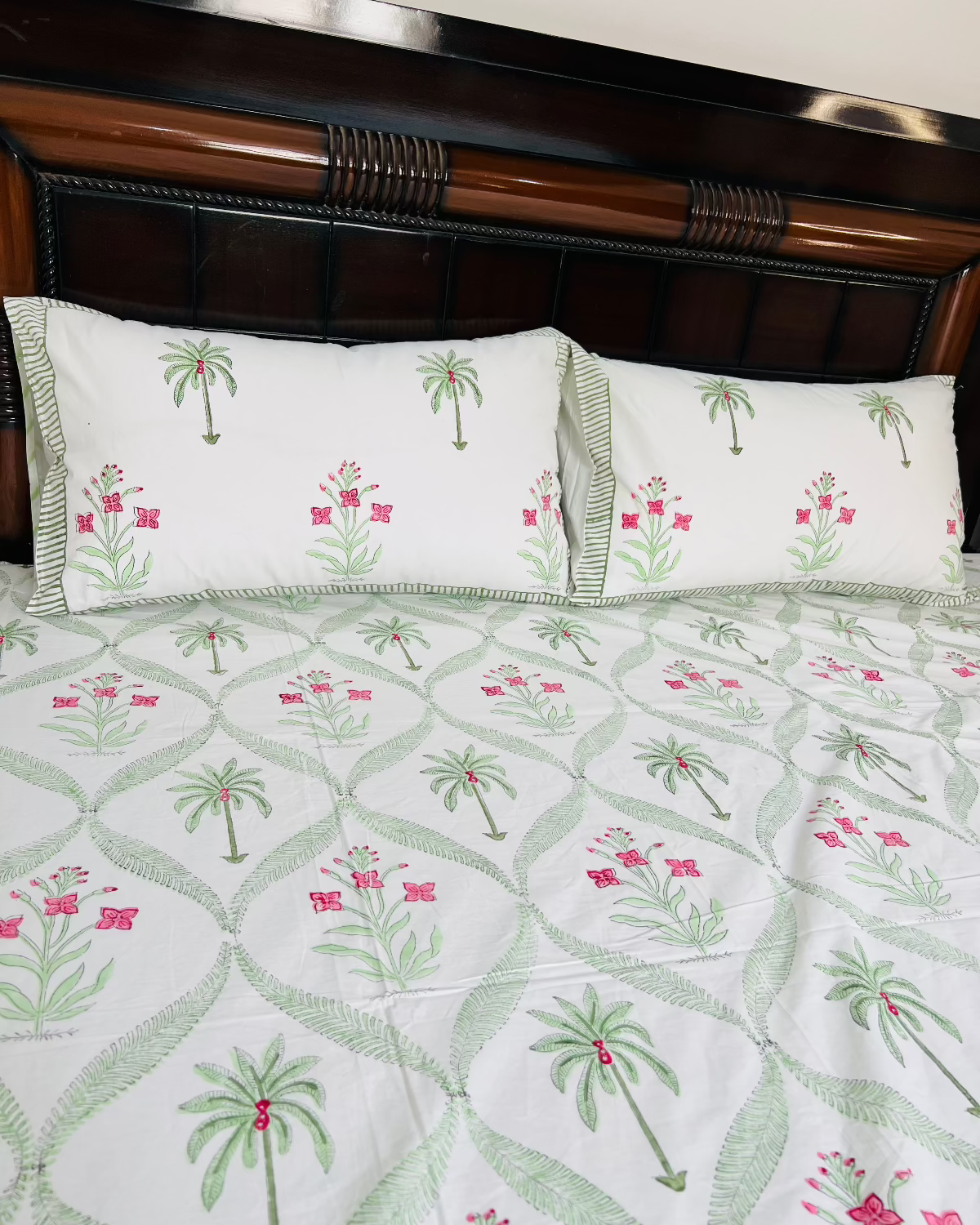 Maharani cotton bedsheet set - Heritagewear