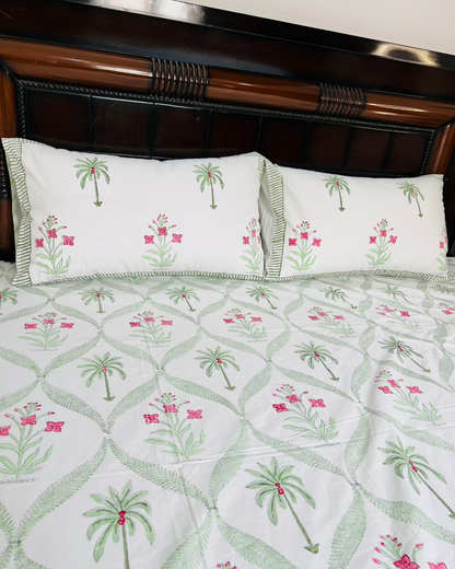 Maharani cotton bedsheet set - Heritagewear
