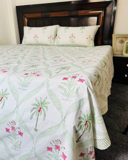 Maharani cotton bedsheet set - Heritagewear