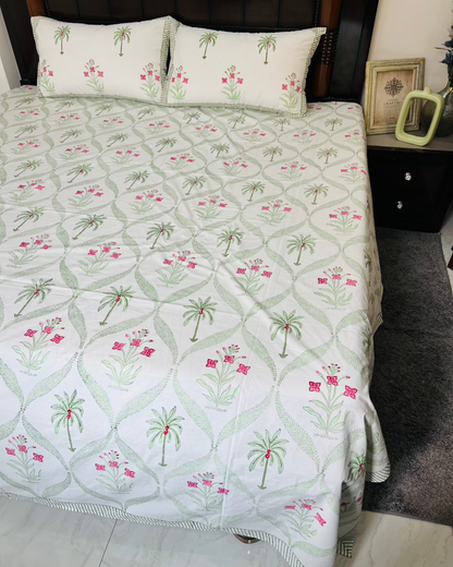 Maharani cotton bedsheet set - Heritagewear