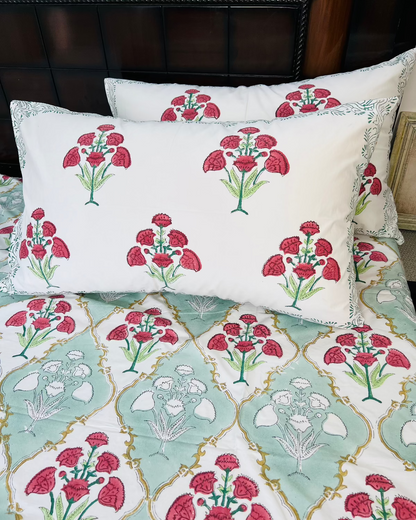 Madhuban cotton bedsheet set - Heritagewear