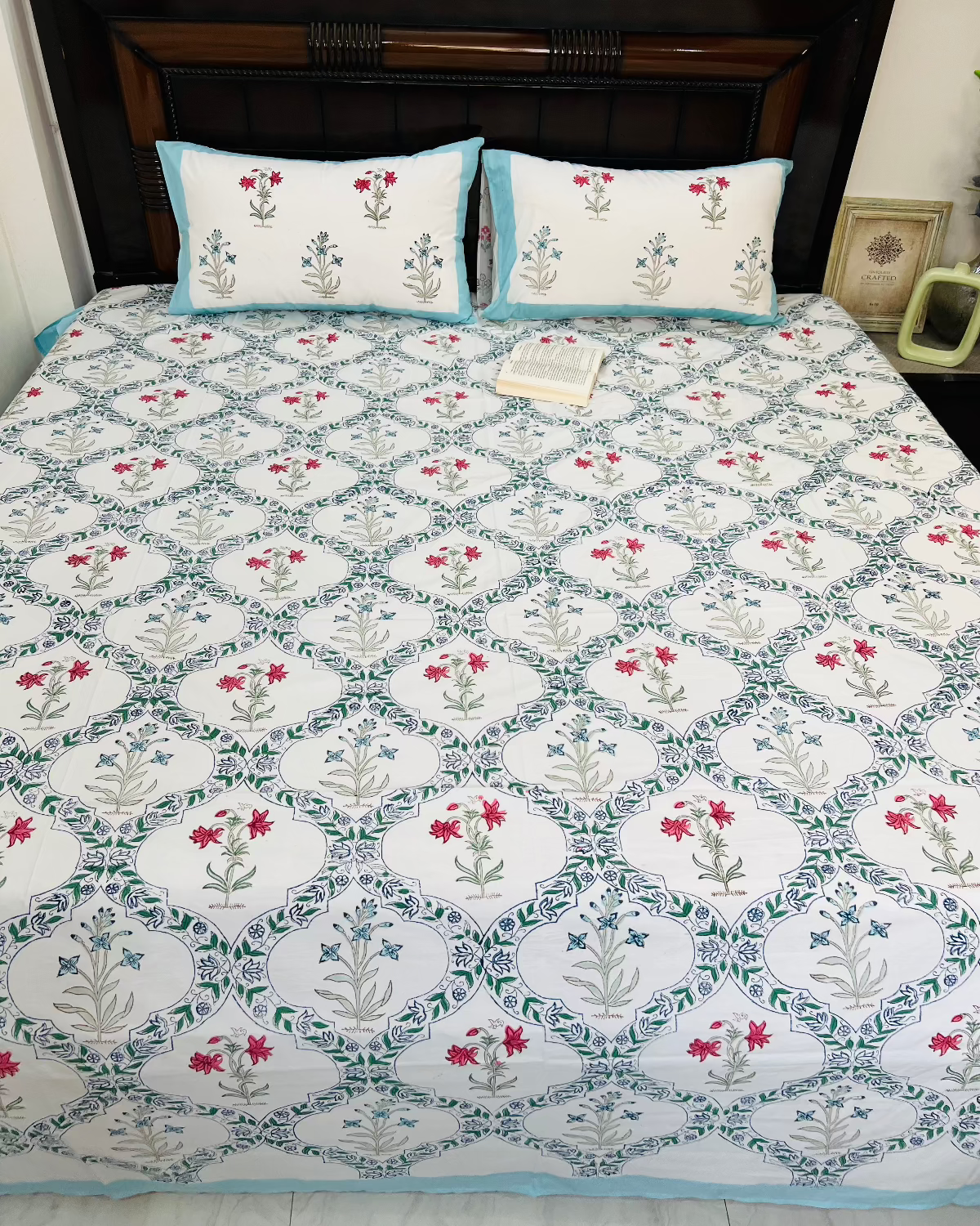 Neerja cotton bedsheet set - Heritagewear