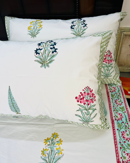 Bagh-Bahar cotton bedsheet set - Heritagewear