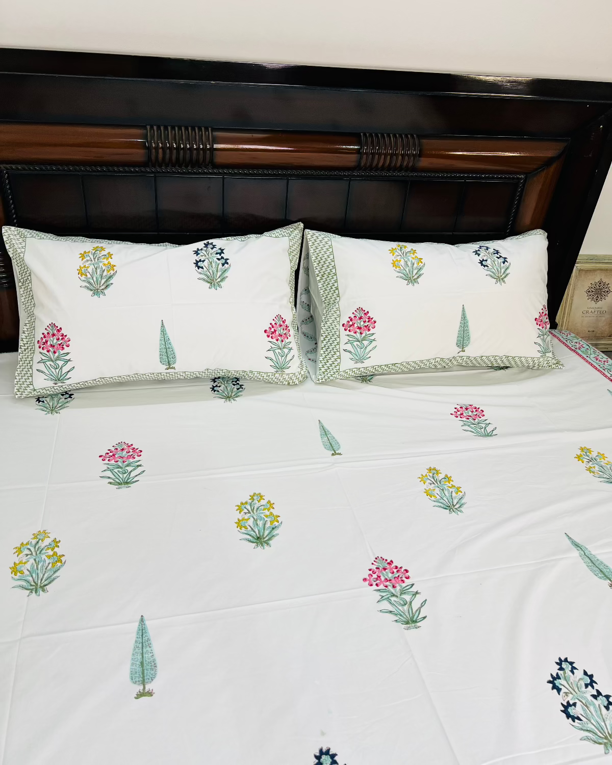 Bagh-Bahar cotton bedsheet set - Heritagewear