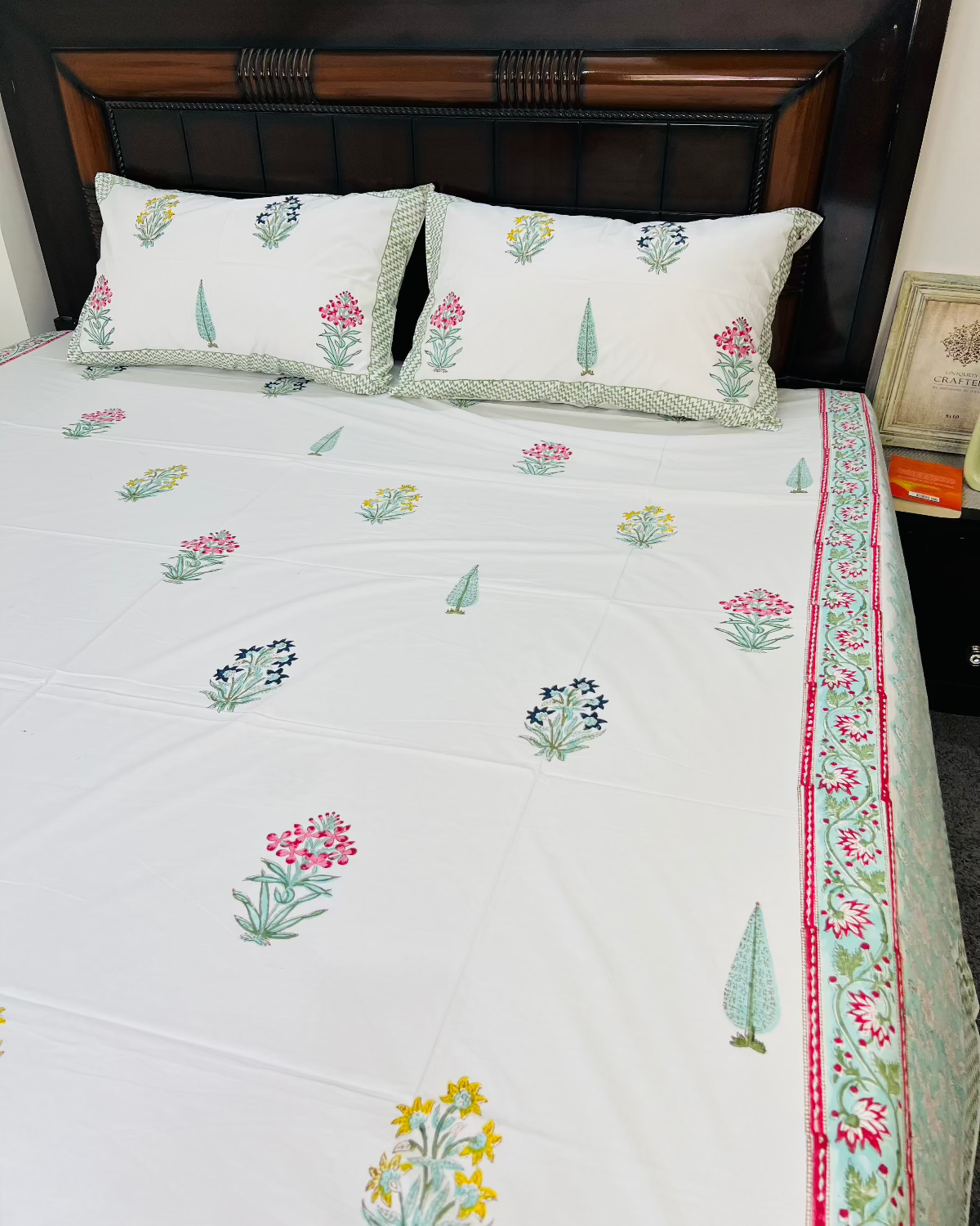 Bagh-Bahar cotton bedsheet set - Heritagewear