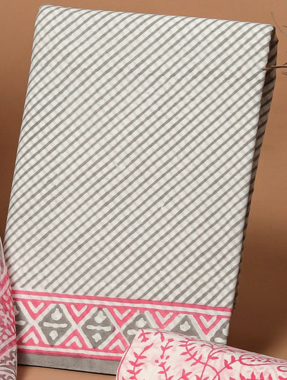 Cotton Suit with Chiffon Dupatta