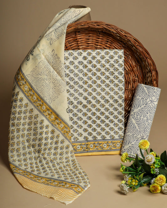 Cotton Suits with Cotton Dupatta