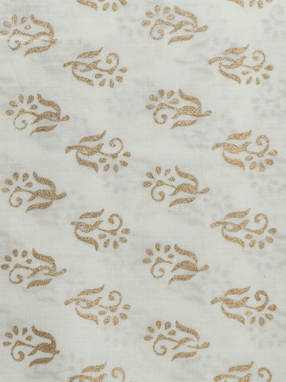 Cotton Suit with Chanderi Dupatta