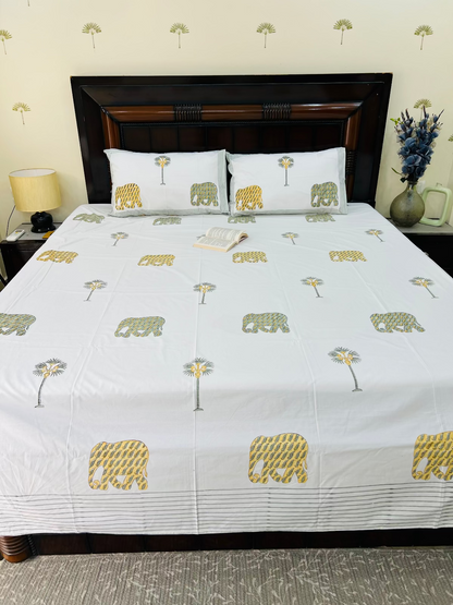 Matanga cotton bedsheet set - Heritagewear