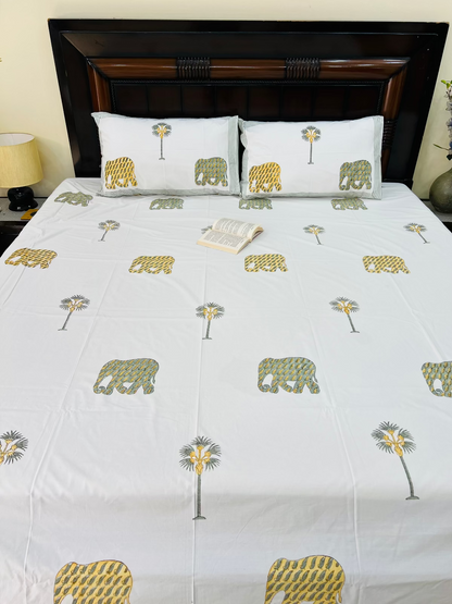 Matanga cotton bedsheet set - Heritagewear