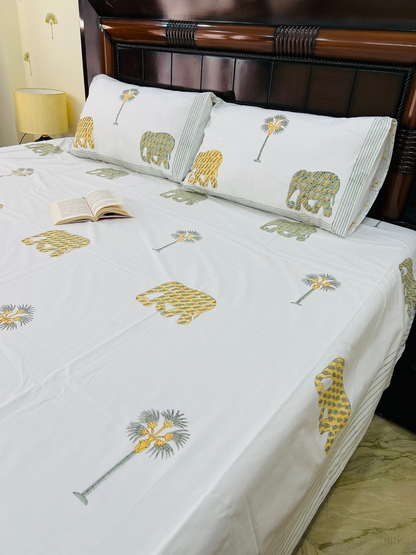 Matanga cotton bedsheet set - Heritagewear