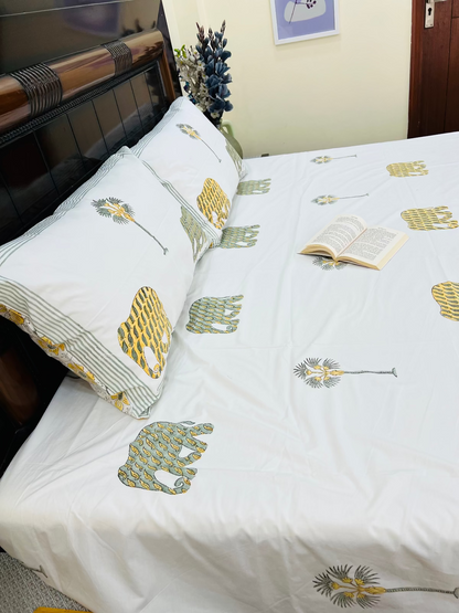 Matanga cotton bedsheet set - Heritagewear