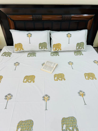 Matanga cotton bedsheet set - Heritagewear