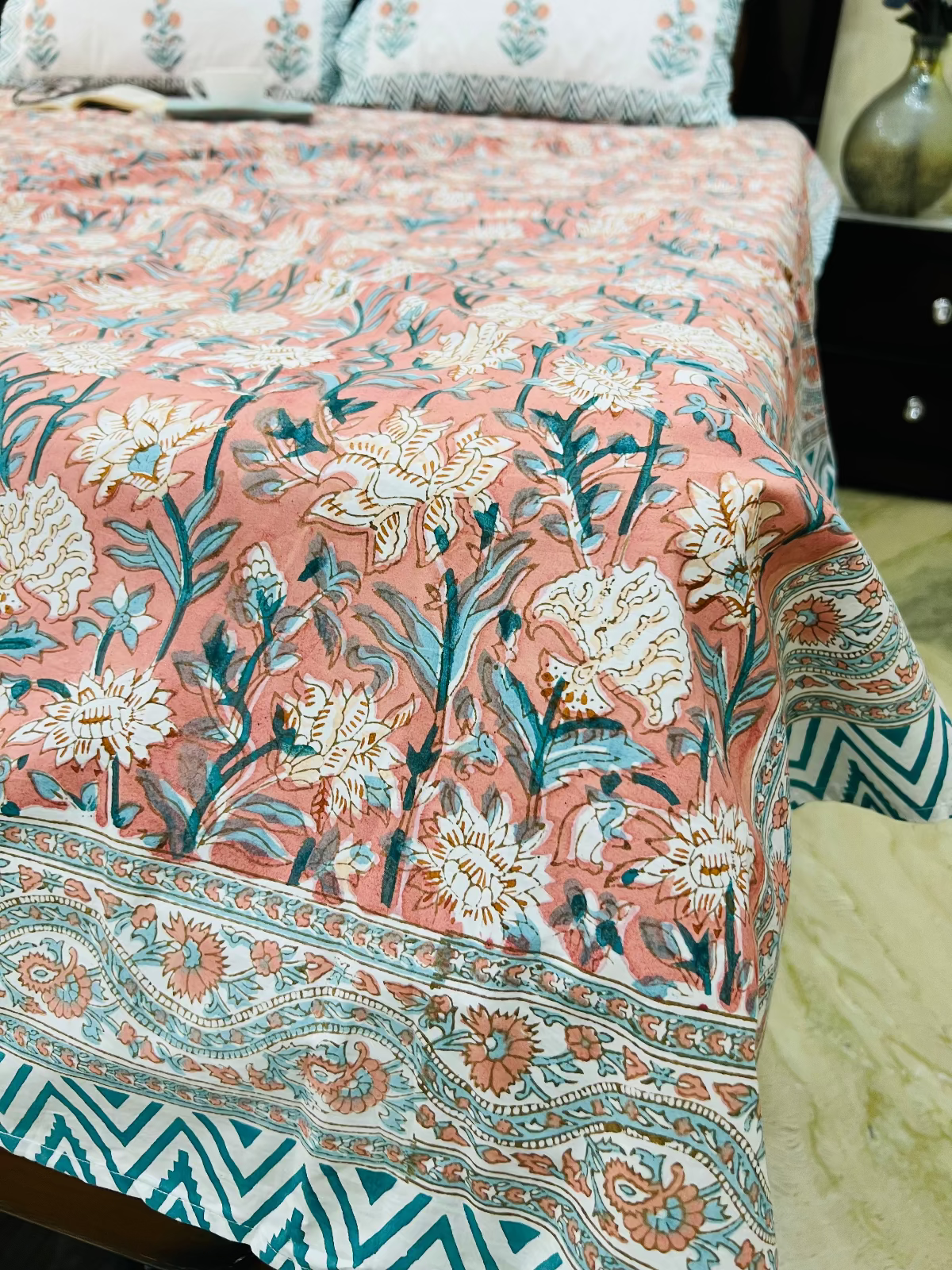 Kaner cotton bedsheet set - Heritagewear