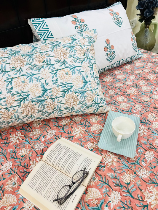 Kaner cotton bedsheet set - Heritagewear
