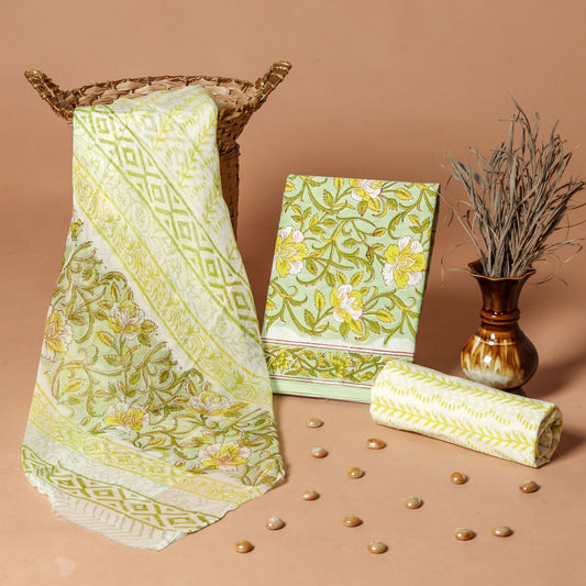 Cotton Suit with Chiffon Dupatta
