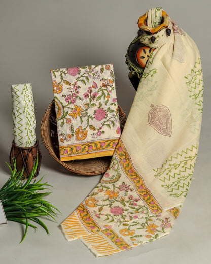 Cotton Suits with Cotton Dupatta