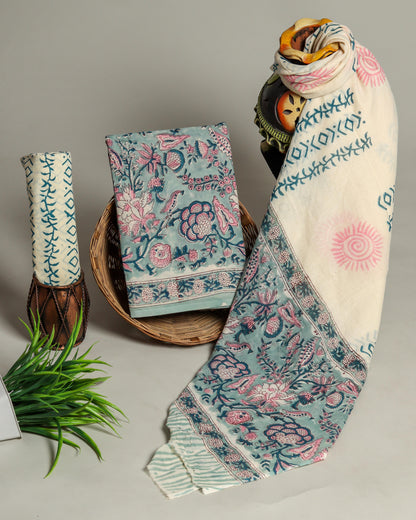Cotton Suits with Cotton Dupatta