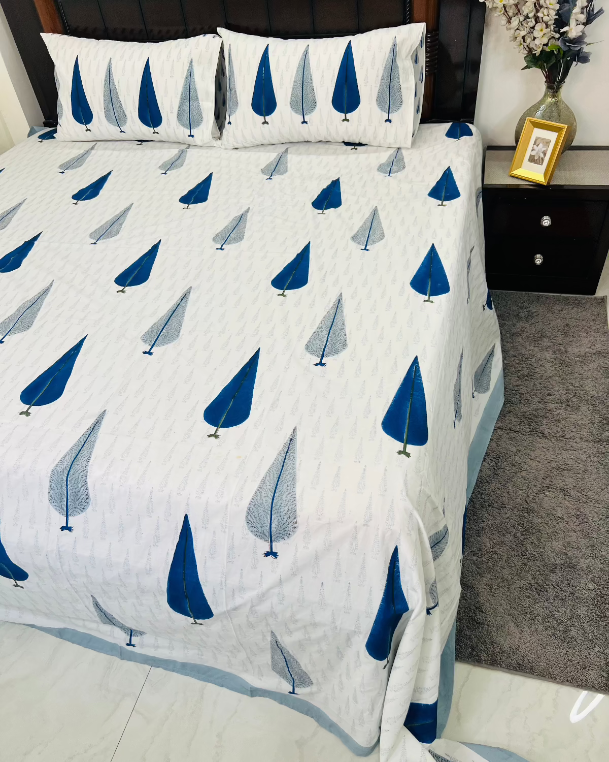 Amber cotton bedsheet set - Heritagewear