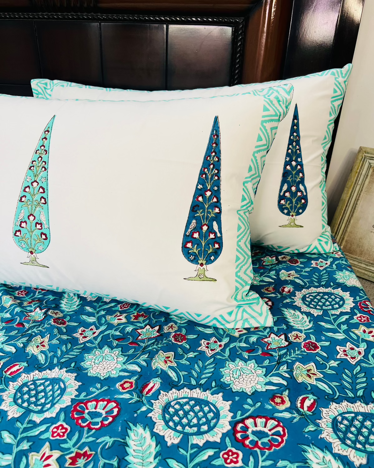 Rajwada Elegance cotton bedsheet set - Heritagewear