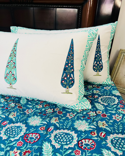 Rajwada Elegance cotton bedsheet set - Heritagewear