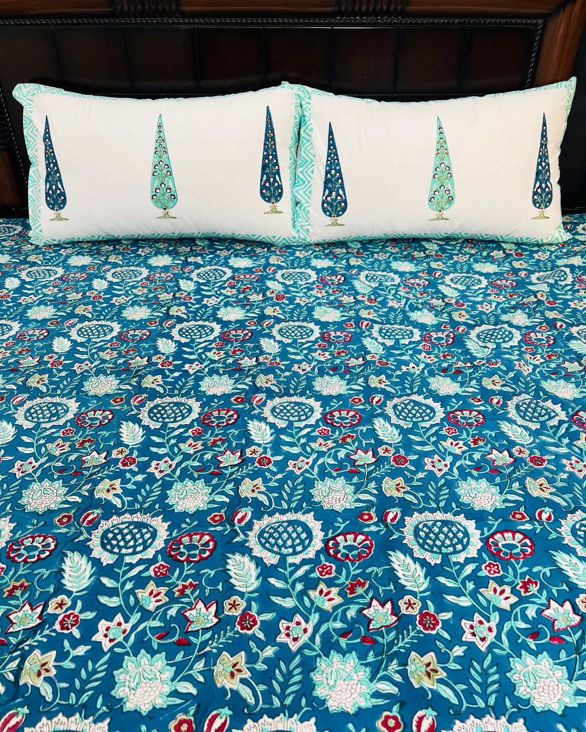 Rajwada Elegance cotton bedsheet set - Heritagewear